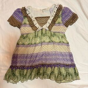Vintage Y2K Mary-Kate and Ashley Tiered Girls Dress